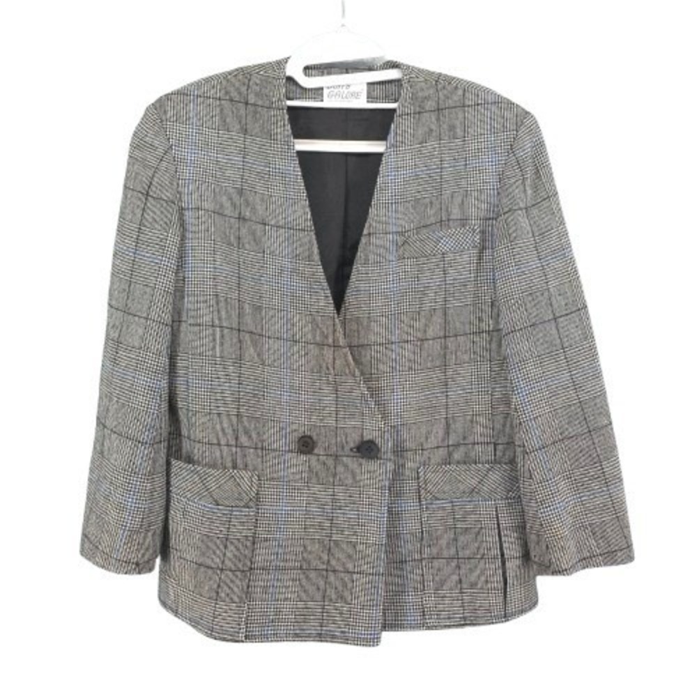 Suits Galore Wool Blend Vintage Blazer Jacket Womens Size 4